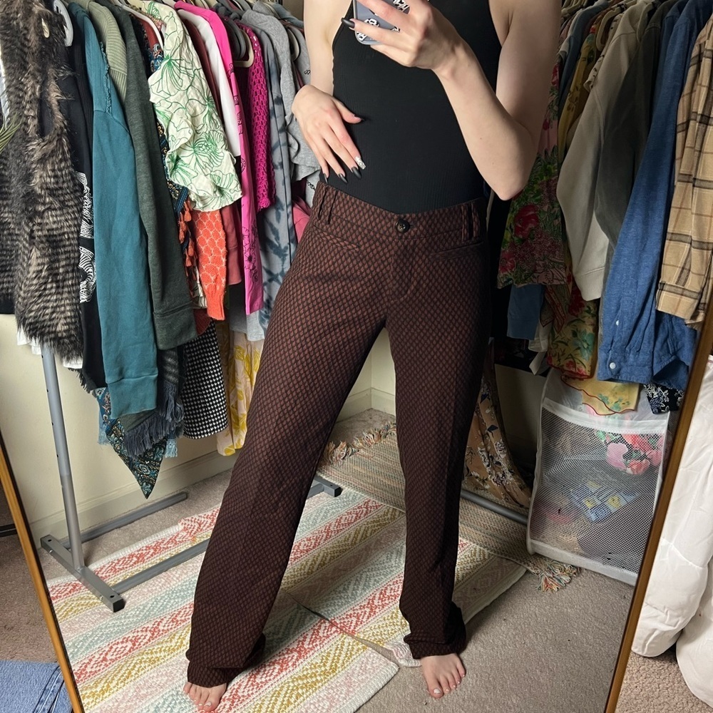 LEIFSDOTTIR Anthropologie Trousers Textured Marola Pants Size 0 - Picture 5 of 10